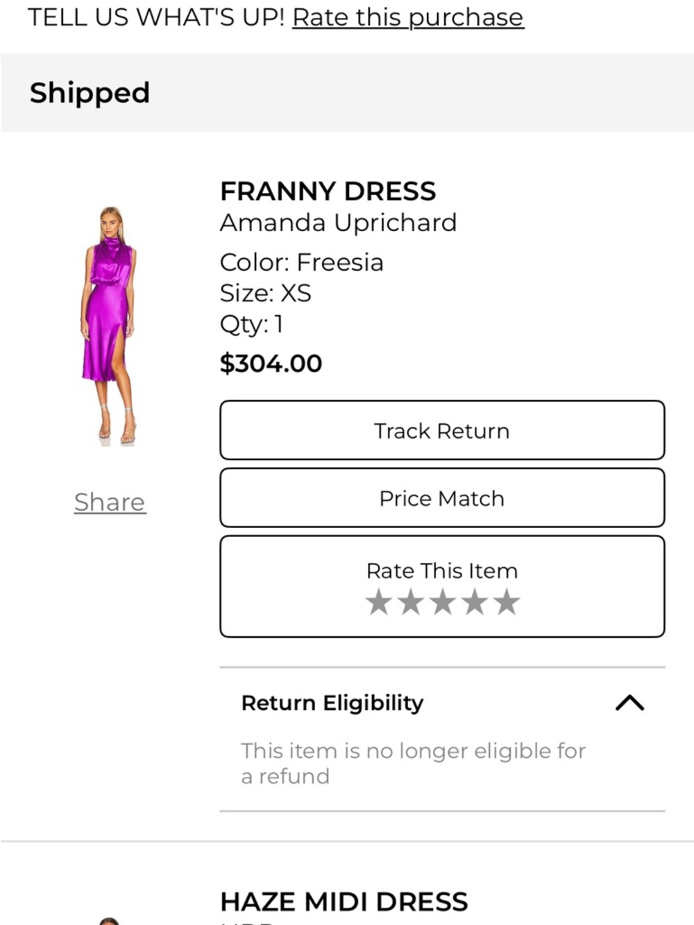 Amanda Uprichard Franny Midi Dress in Vivid Freesia